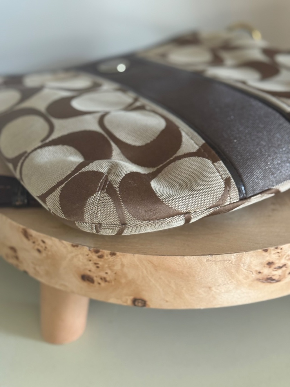 Coach Signature Stripe Duffle Bag. - Picture 6 of 7